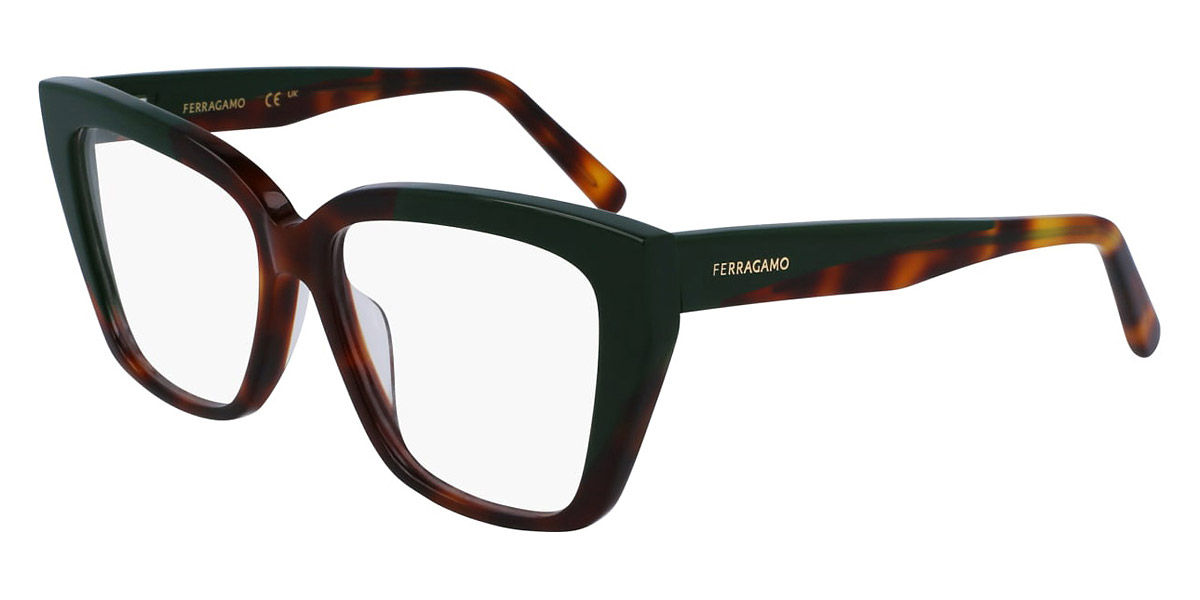 Color: Tortoise/Dark Green (220) - Salvatore Ferragamo SFGSF2939LB22056