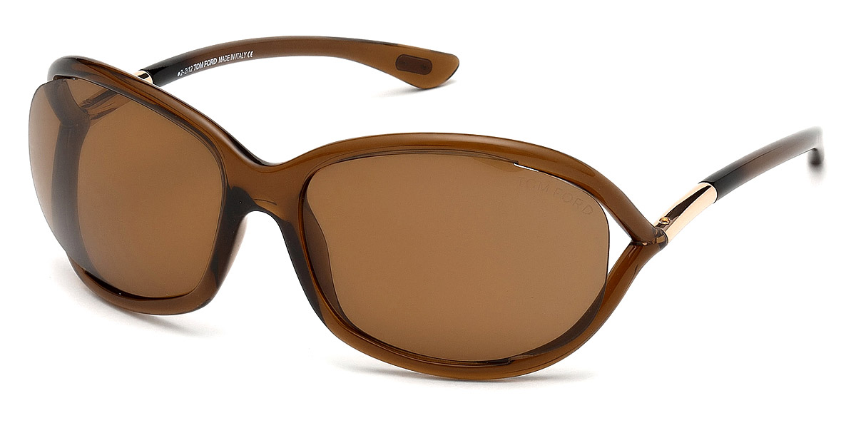 Color: Transparent Dark Brown (48H) - Tom Ford FT0008Jennifer48H61