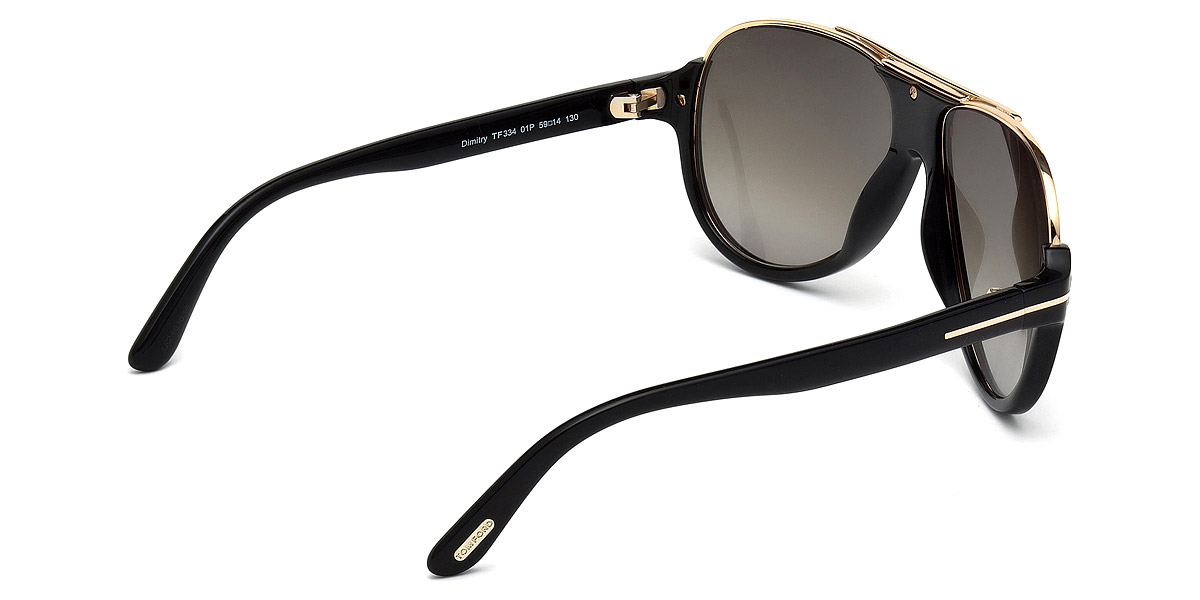 Color: Shiny Black/Shiny Rose Gold (01P) - Tom Ford FT0334Dimitry01P59