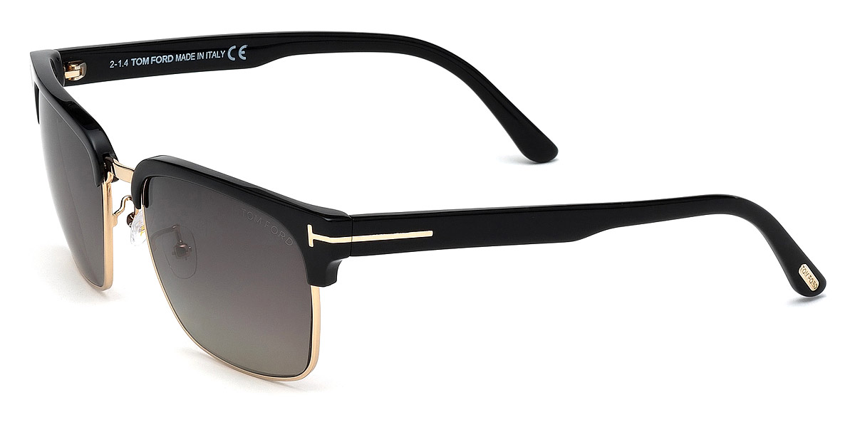 Color: Shiny Black/Rose Gold (01D) - Tom Ford FT0367River01D57