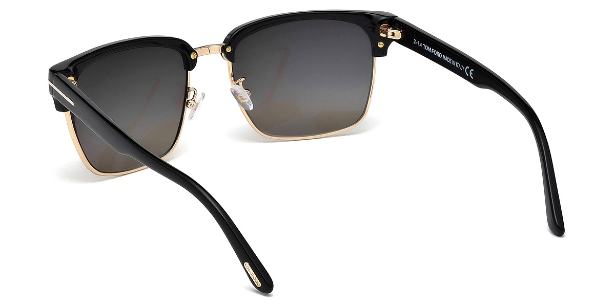 Color: Shiny Black/Rose Gold (01D) - Tom Ford FT0367River01D57