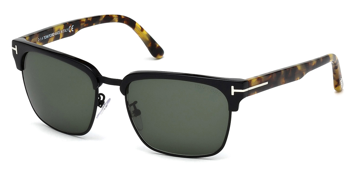 Color: Shiny Black/Tortoise/Matte Black (02B) - Tom Ford FT0367River02B57