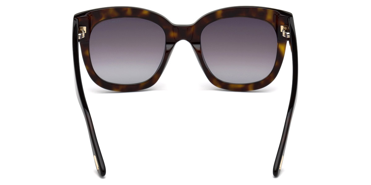 Color: Shiny Classic Dark Havana/Rose Gold T Logo (52T) - Tom Ford FT0613Beatrix-0252T52