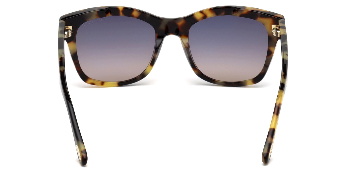 Color: Shiny Tortoise/Rose Gold T Logo (55B) - Tom Ford FT0614Lauren-0255B52