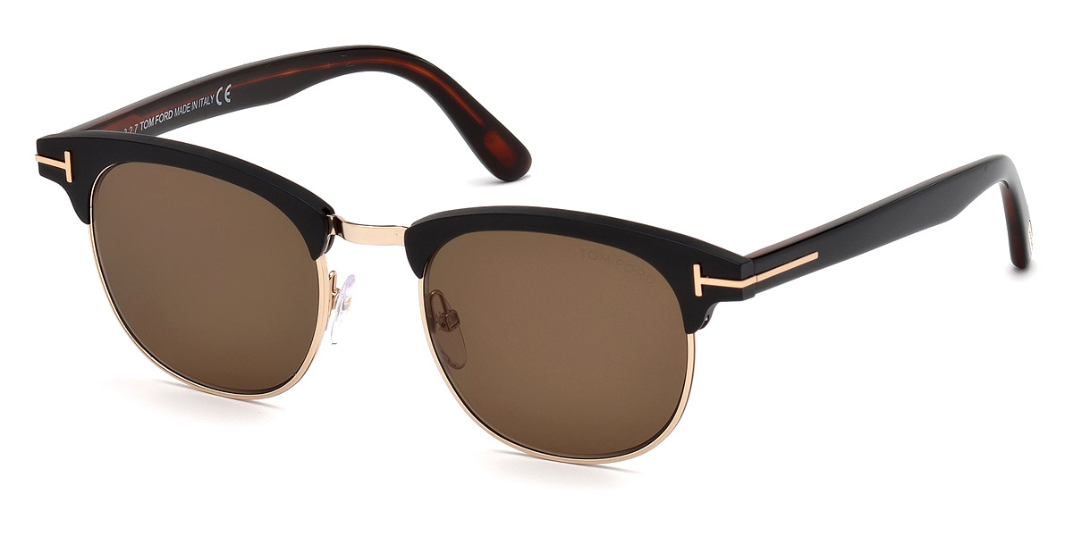 Color: Matte Black/Rose Gold/Classic Dark Havana (02J) - Tom Ford FT0623Laurent-0202J51