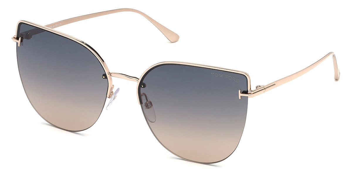 Color: Shiny Rose Gold (28B) - Tom Ford FT0652Ingrid-0228B60