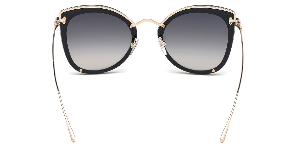 Color: Shiny Black/Shiny Rose Gold (01C) - Tom Ford FT0657Charlotte01C62