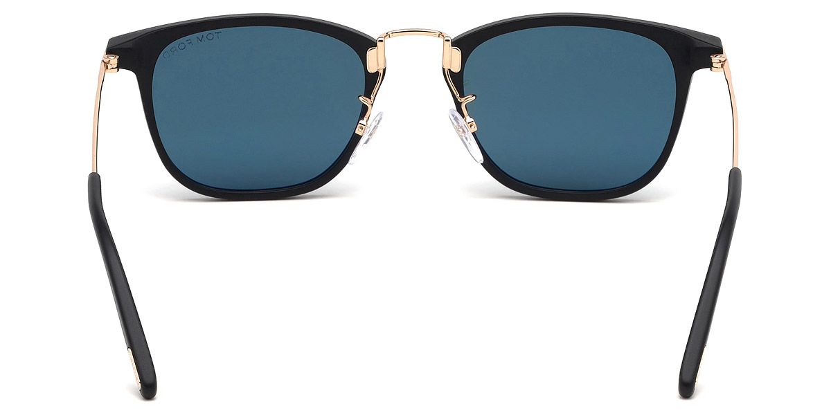 Color: Matte Black/Shiny Rose Gold (02N) - Tom Ford FT0672Beau02N53