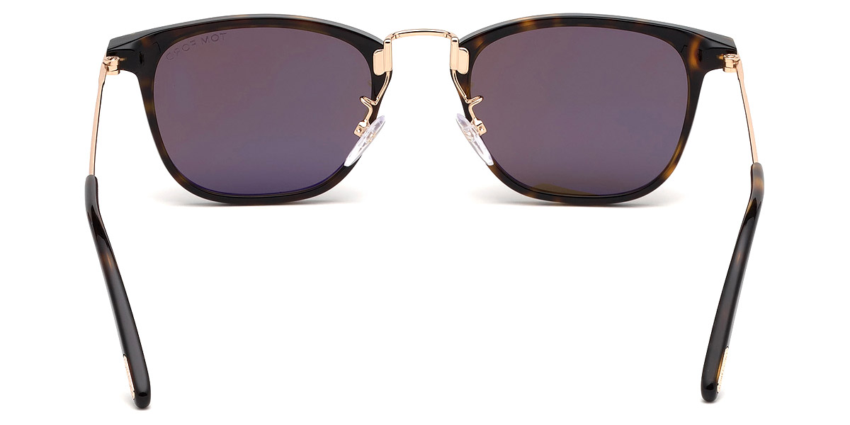 Color: Shiny Dark Havana/Shiny Rose Gold (52E) - Tom Ford FT0672Beau52E53