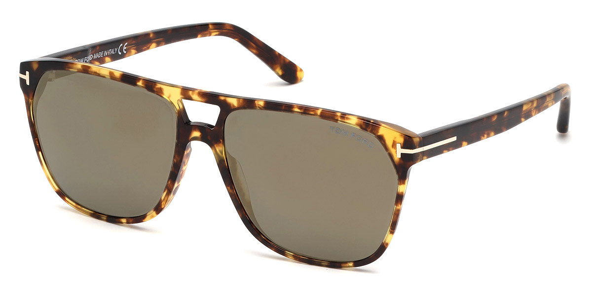 Color: Shiny Vintage Havana (56C) - Tom Ford FT0679Shelton56C59