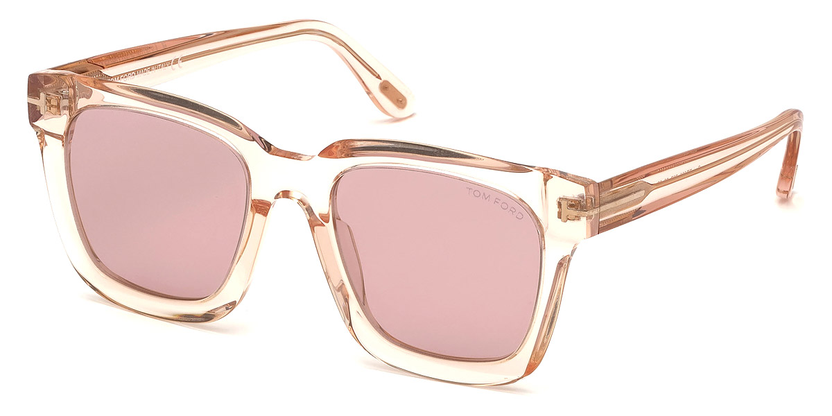 Color: Shiny Transparent Pink (72Z) - Tom Ford FT0690Sari72Z52