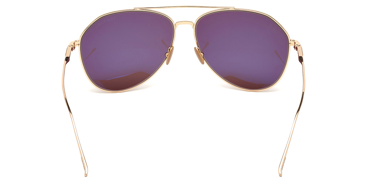 Color: Shiny Rose Gold Titanium (28A) - Tom Ford FT0747Cyrus28A62