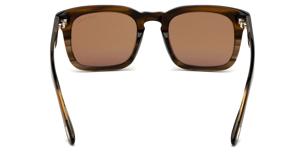 Color: Dark Brown Fade to Light Striped Brown (55E) - Tom Ford FT0751Dax55E50