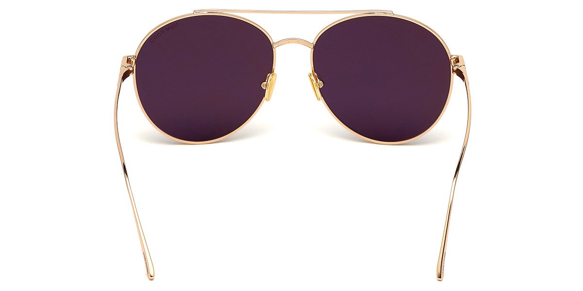 Color: Shiny Rose Gold (28A) - Tom Ford FT0757Cleo28A59