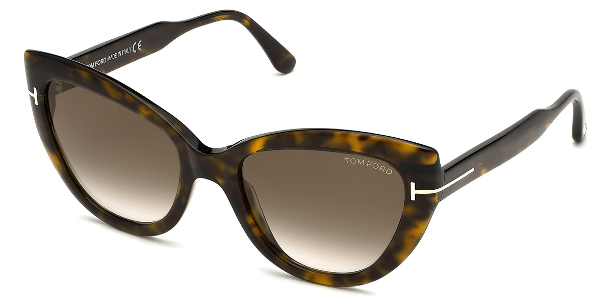 Color: Shiny Classic Dark Havana (52K) - Tom Ford FT0762Anya52K55