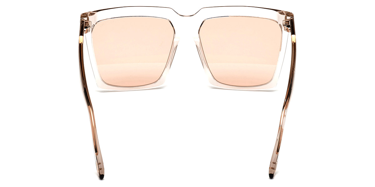 Color: Shiny Transparent Light Sand (20Z) - Tom Ford FT0764Sabrina-0220Z58