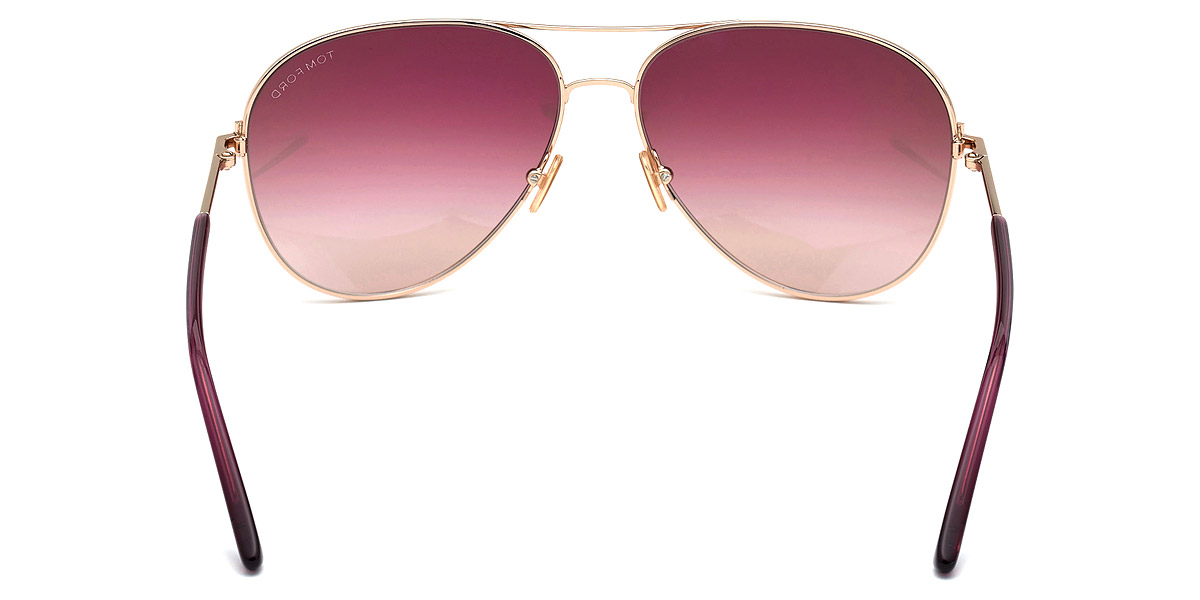 Color: Shiny Rose Gold/Transparent Pink (28U) - Tom Ford FT0823Clark28U59