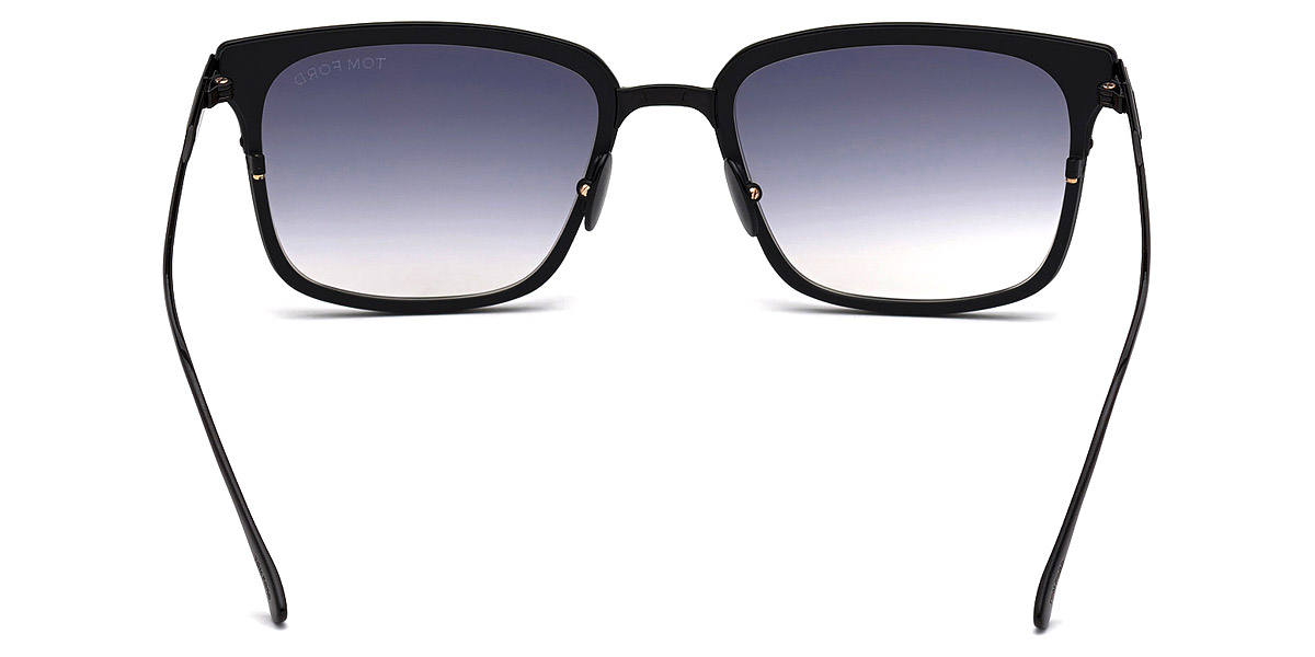 Color: Matte Black with Shiny Black (02B) - Tom Ford FT0831Hayden02B54