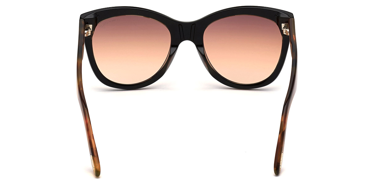 Color: Shiny Black & Antique Pink Havana (05F) - Tom Ford FT0870Wallace05F54