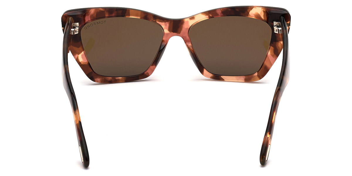 Color: Shiny Antique Pink Havana (55J) - Tom Ford FT0871Wyatt55J56