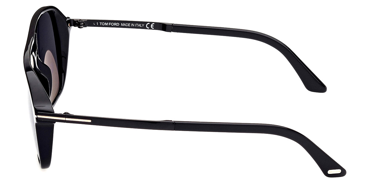 Tom Ford™ FT0910 Crosby 01A 59 Shiny Black Sunglasses