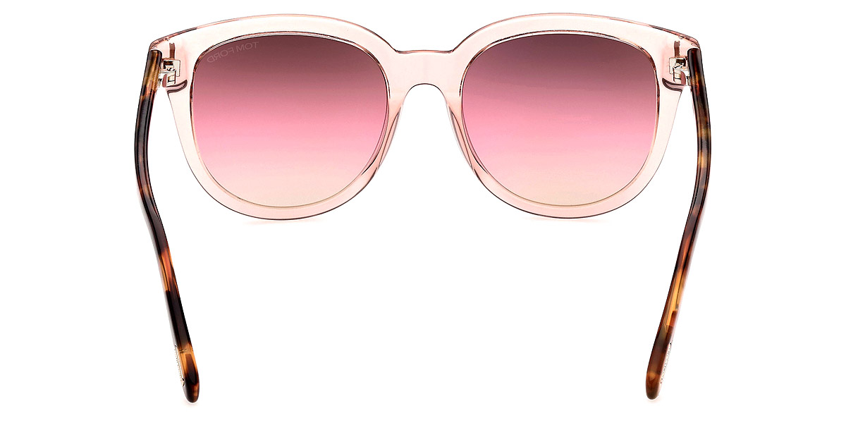 Color: Transparent Powder Pink with Antique Pink Havana (72F) - Tom Ford FT0914Olivia-0272F54