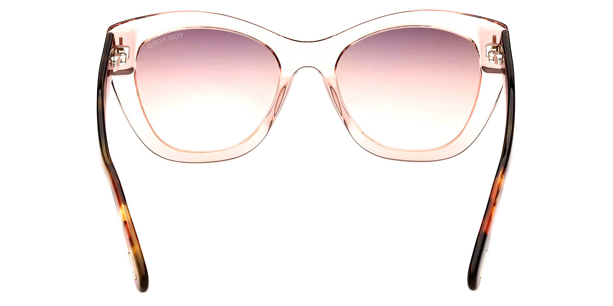 Color: Transparent Pink with Antique Pink Havana (72G) - Tom Ford FT0940Cara72G56