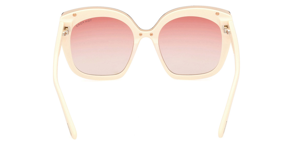 Color: Shiny Ivory with Rose Gold (25T) - Tom Ford FT0944Chantalle25T55