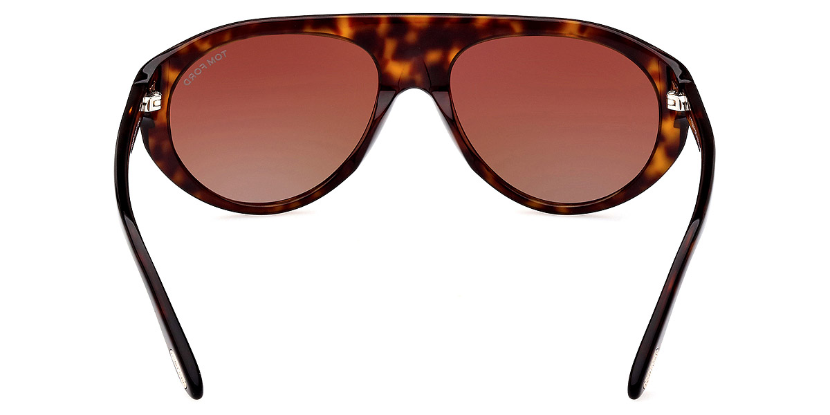 Color: Shiny Dark Havana/T Logo (52F) - Tom Ford FT1001Rex-0252F57