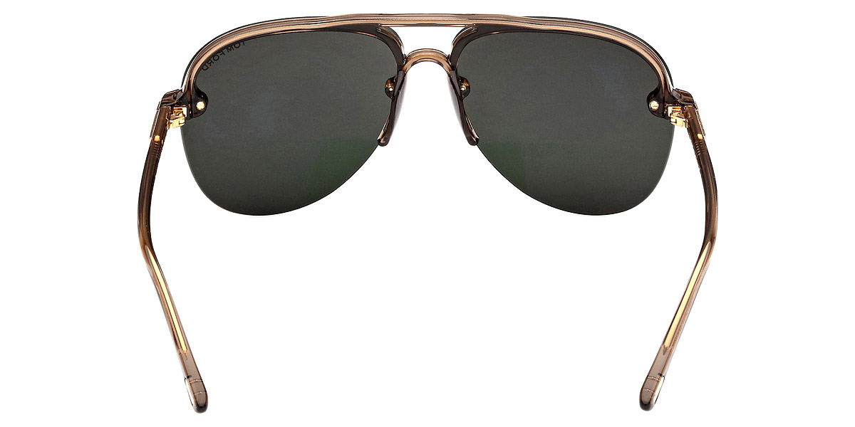 Color: Transparent Champagne/T Logo (45N) - Tom Ford FT1004Terry-0245N62