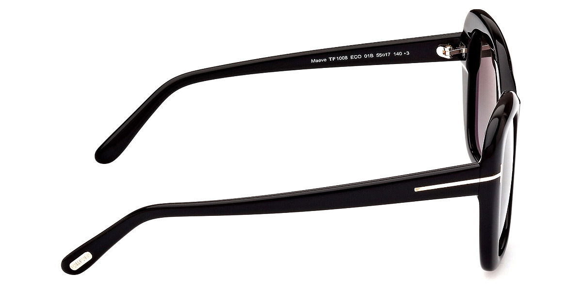 Color: Shiny Black/T Logo (01B) - Tom Ford FT1008Maeve01B55