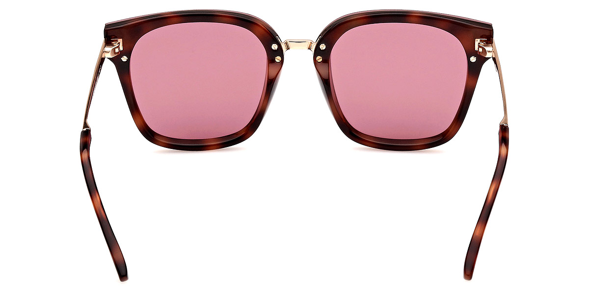 Color: Shiny Dark Havana/T Logo (52Y) - Tom Ford FT1014Philippa-0252Y68