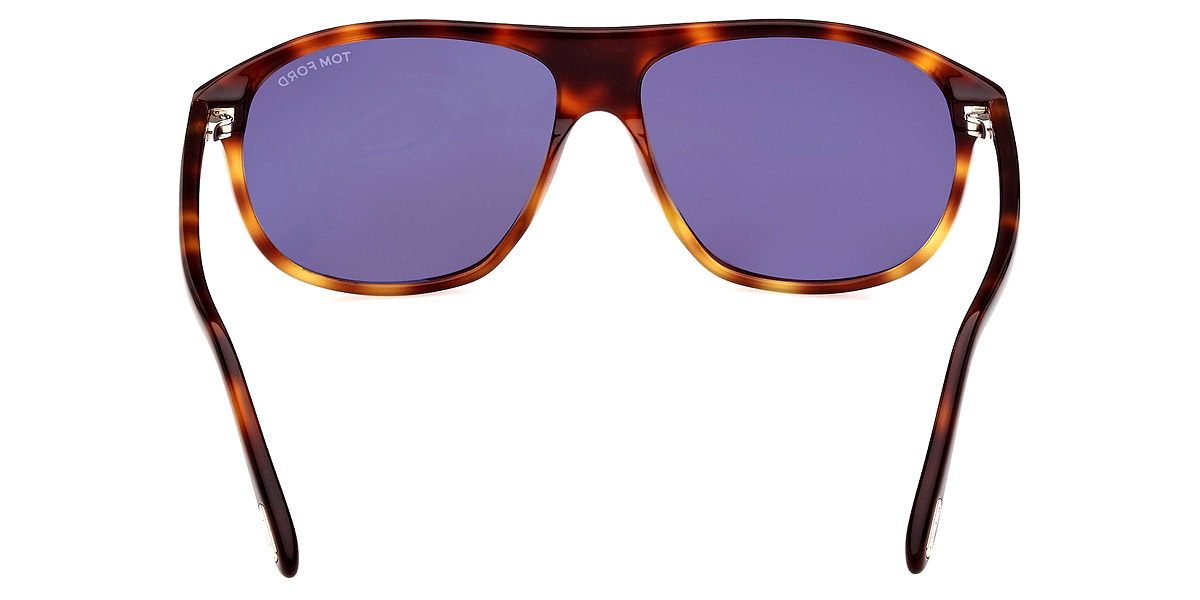 Color: Shiny Blonde Havana/T Logo (56V) - Tom Ford FT1027Prescott56V60