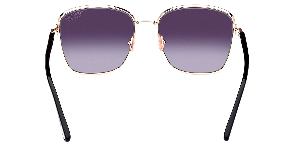 Color: Shiny Rose Gold/Shiny Black/T Logo (28D) - Tom Ford FT1029Fern28D57