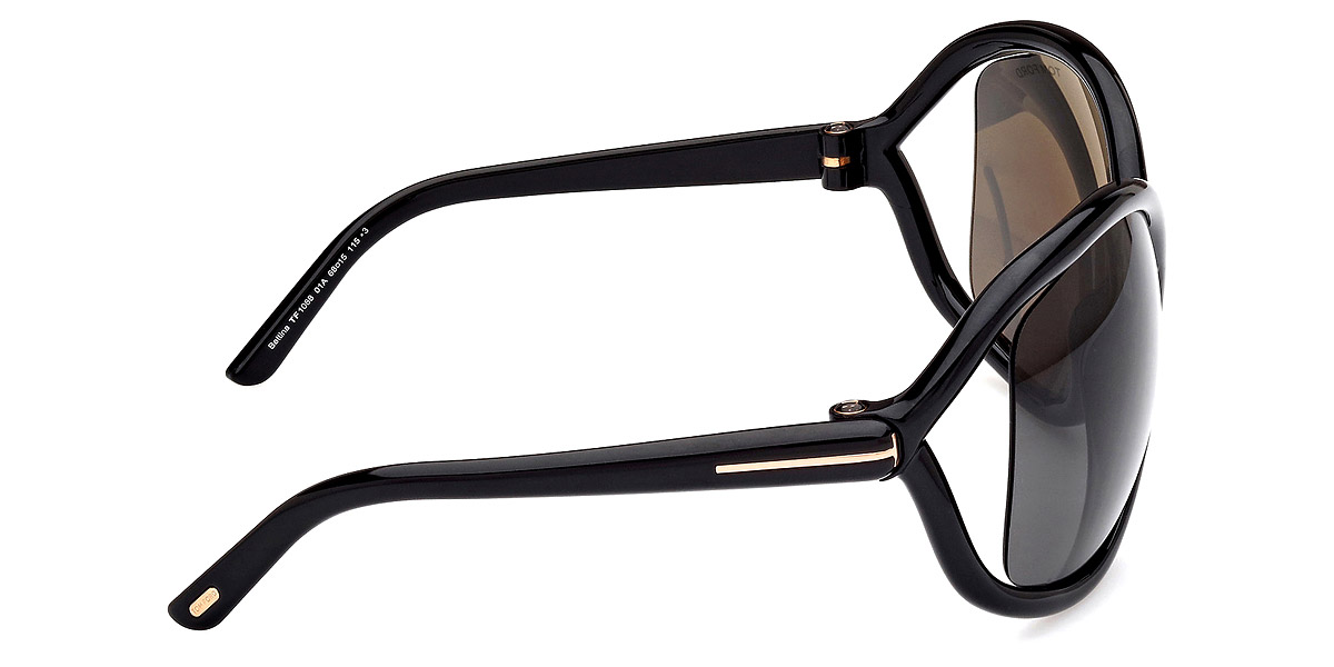 Color: Shiny Black/T Logo (01A) - Tom Ford FT1068Bettina01A68