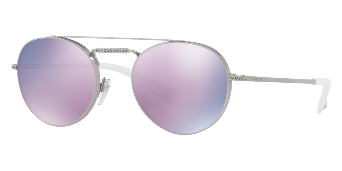 Color: Shiny Sandblast Silver (30195R) - Valentino VA2004B30195R51