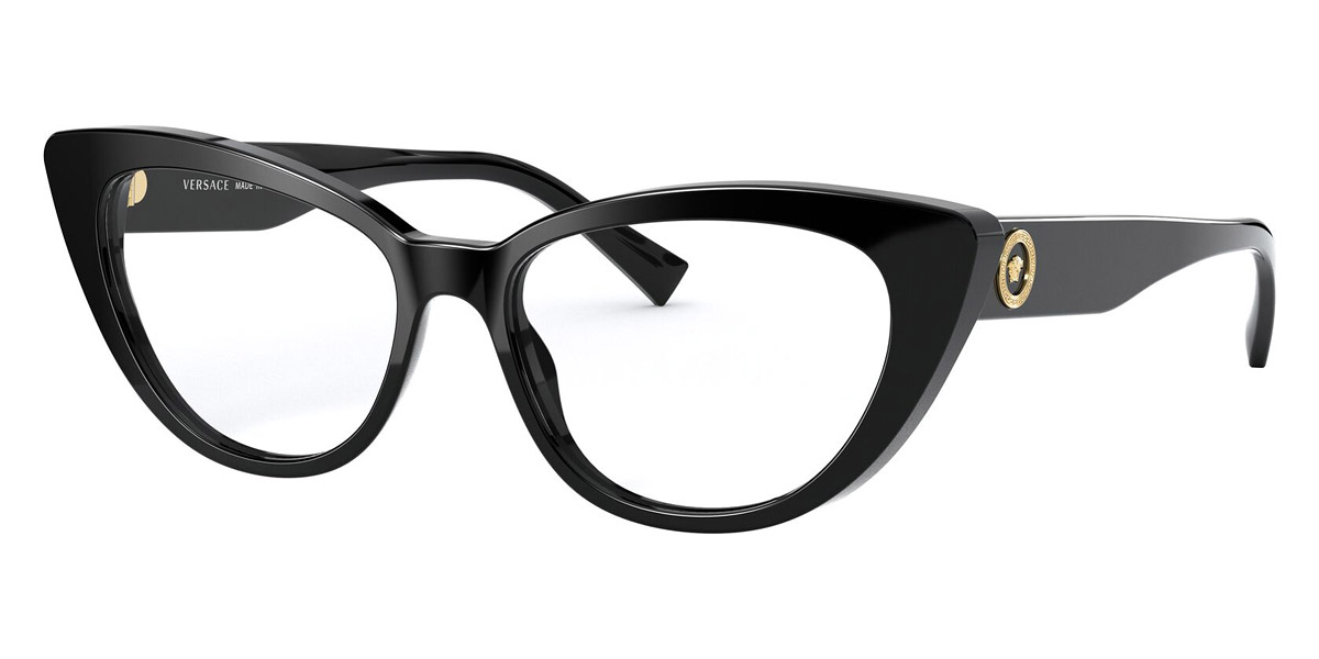 Versace™ VE3286 GB1 52 Black Eyeglasses