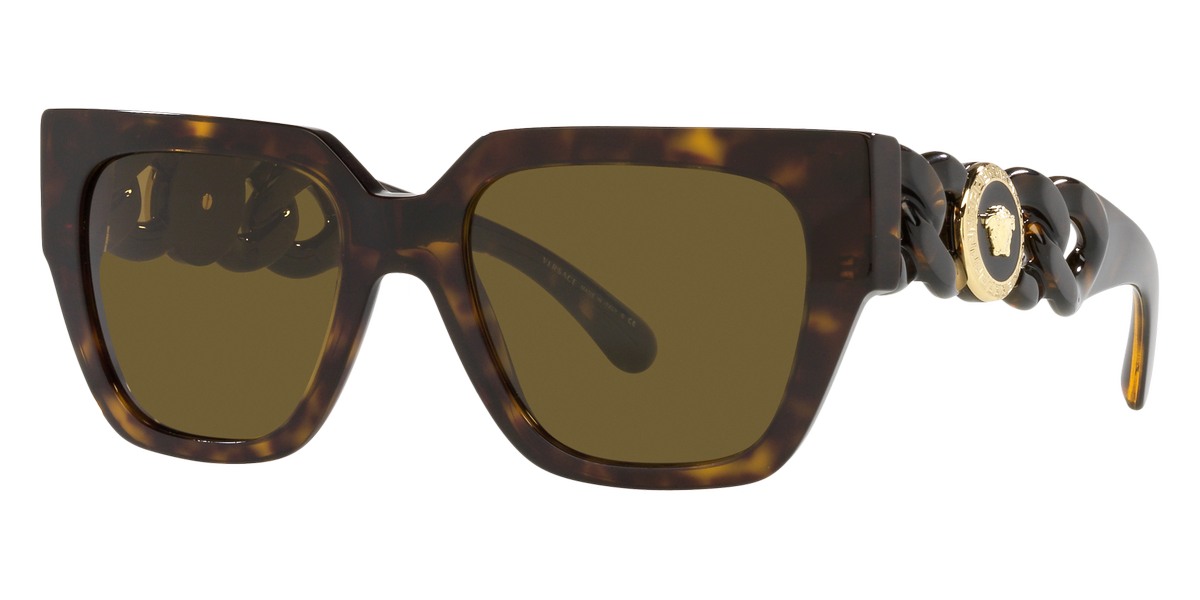 Versace™ VE4409F 108/73 53 Havana Sunglasses